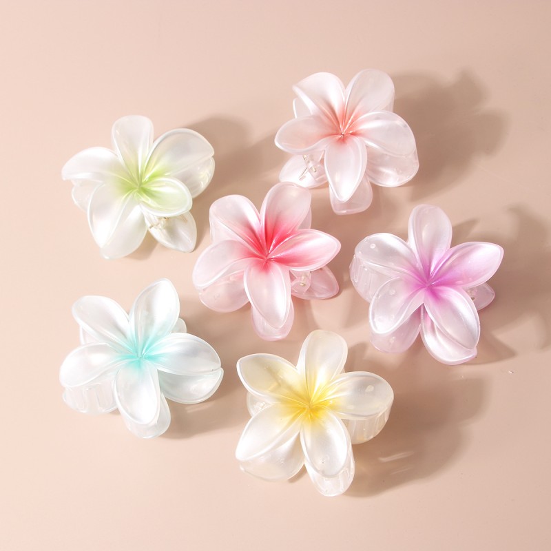 Lilies Hairpin Factory - Fashion Hot Sale Lilies Foam Flower Fashion Side Hairpins 12pcs/sets Beach Hair Clip