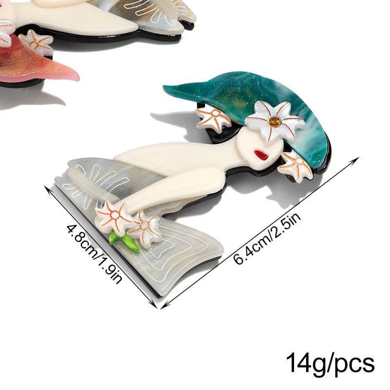 Women's Brooch Manufacturer - New Cartoon Women's Brooch Daily Jewelry Clothing Accessories Abstract Geometric Woman