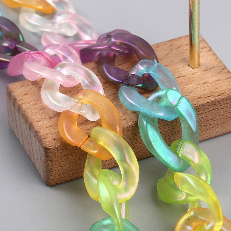 UV Chain Factory - Yiwu Factory Popular New UV Chain Multicolor Mask Plastic Eyeglasses Frame Sunglasses Necklace