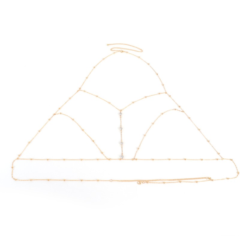 Tassel Net Factory - Factory Price Tassel Net Chain Goddess Jewelry Trendy Sexy Body Necklaces and Chest Chains