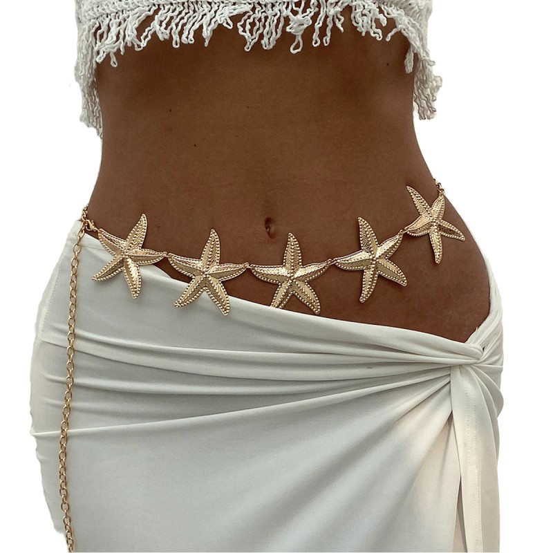 Summer Chain Manufacturer - Hot Summer Sun Glamorous Women's Retro Beautiful Belly Chain Sexy Waist Chain Body Jewelry