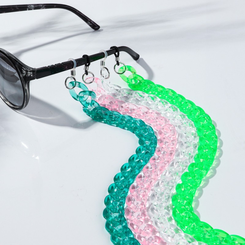 Candy Chain Factory - Colorful Candy Color Plastics Synthetic Transparent Jade Bead Eyewear Accessories DIY