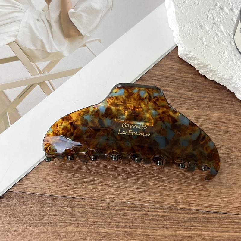 Acetate Claw Supplier - Elegant Vintage Large Acetate Hair Claw Clip Women's Big Clamp Hair Accessory Daily Use