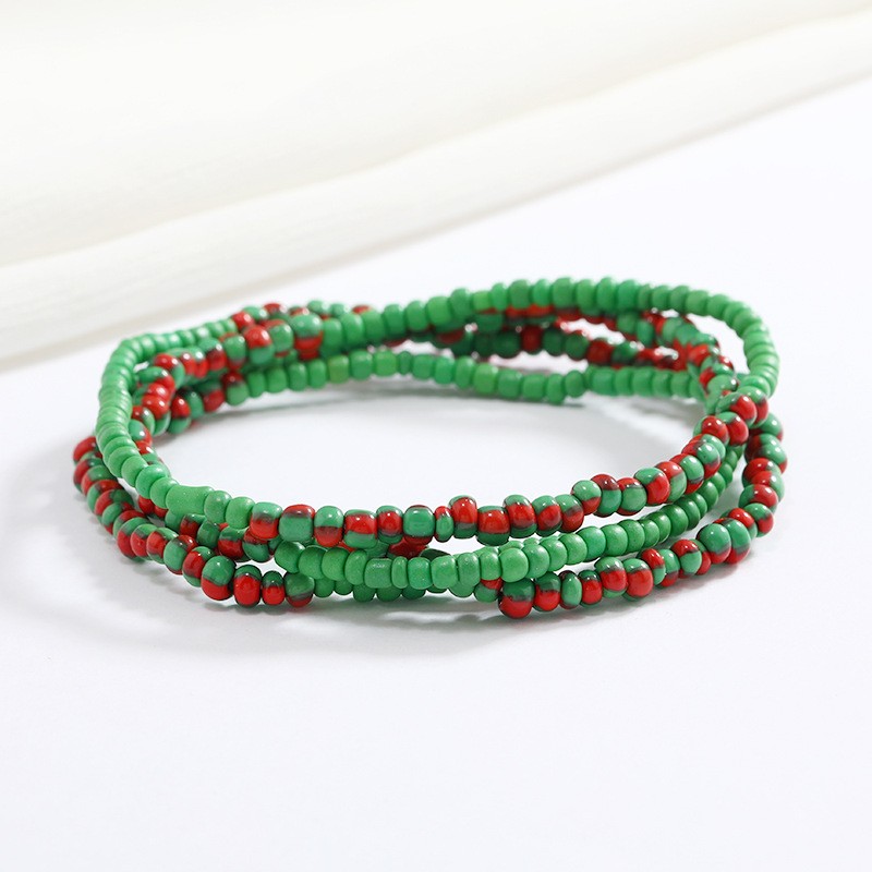 Bohemian Chain Supplier - Factory Wholesale Bohemian Style Waist Chain Multi-Color Rice Bead Body Jewelry Sexy Belly Chains
