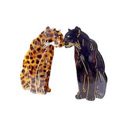 Hair Claw Factory - European American Popular Customizable 10cm Tiger Leopard Hair Claw Cartoon Acetate Accessory