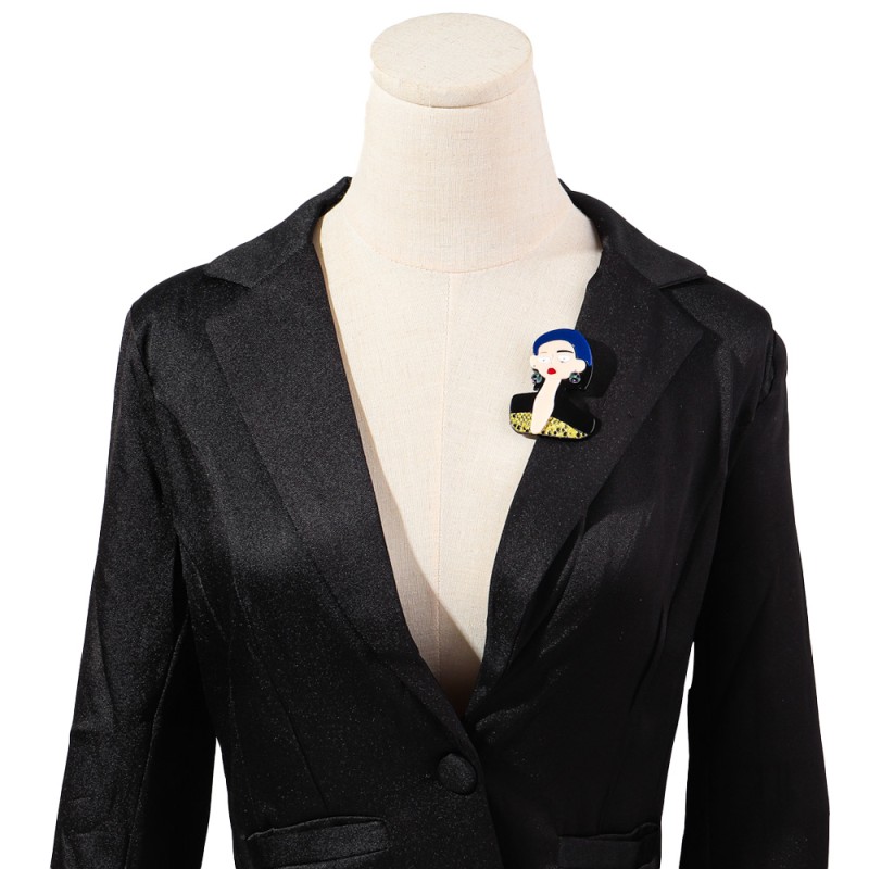 Women's Brooch Manufacturer - New 2025 Fashion Women's Brooch Cute Bag Clothing Accessory Pin Custom Character