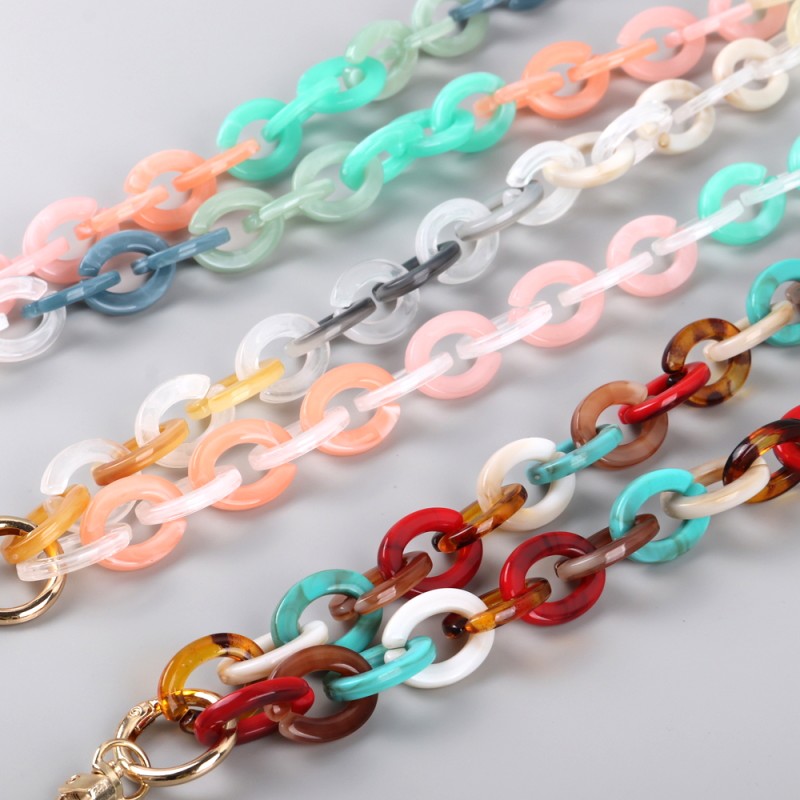Anti-loss Chain Factory - Hot New Summer Mobile Phone Anti-loss Chain Acrylic 80cm Long Neck Phone Chain Amber