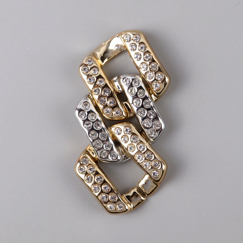 Cuban Necklace Manufacturer - Wholesale Custom Cuban Necklace Rhinestone CZ Jewelry Luxury Diamond Gold Silver Chain