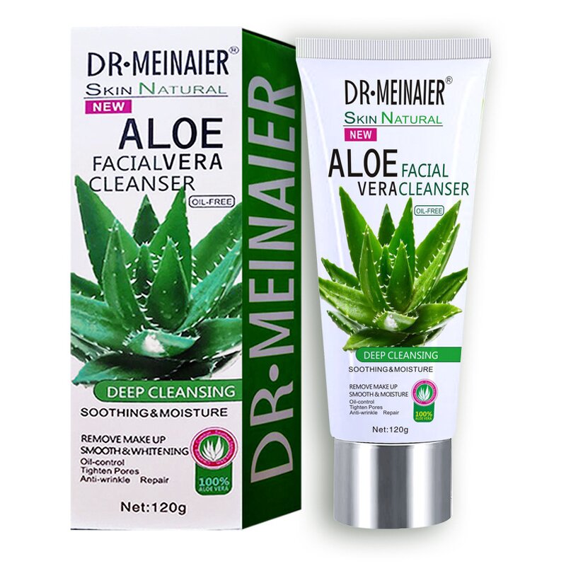 Aloe Vera Facial Cleanser - Natural Fresh Foam for Deep Pore & Acne Care