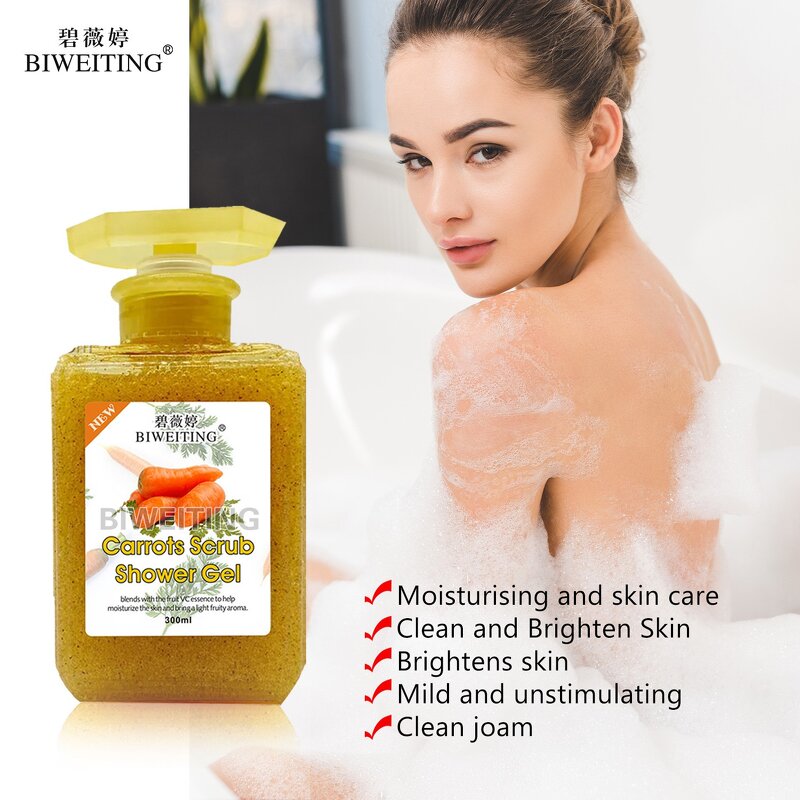 Carrot Vitamin C Body Wash Manufacturer - Whitening Scrub & Skin Hydrating Soap