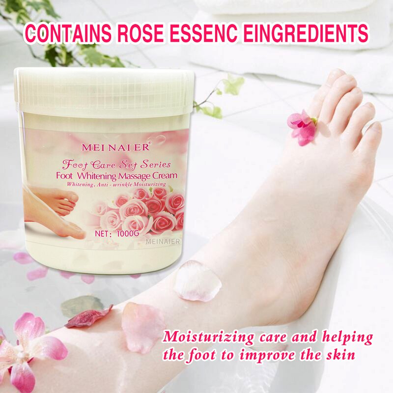 Foot Care Cream Manufacturer - Organic Rose Moisturizing & Whitening Massage Lotion