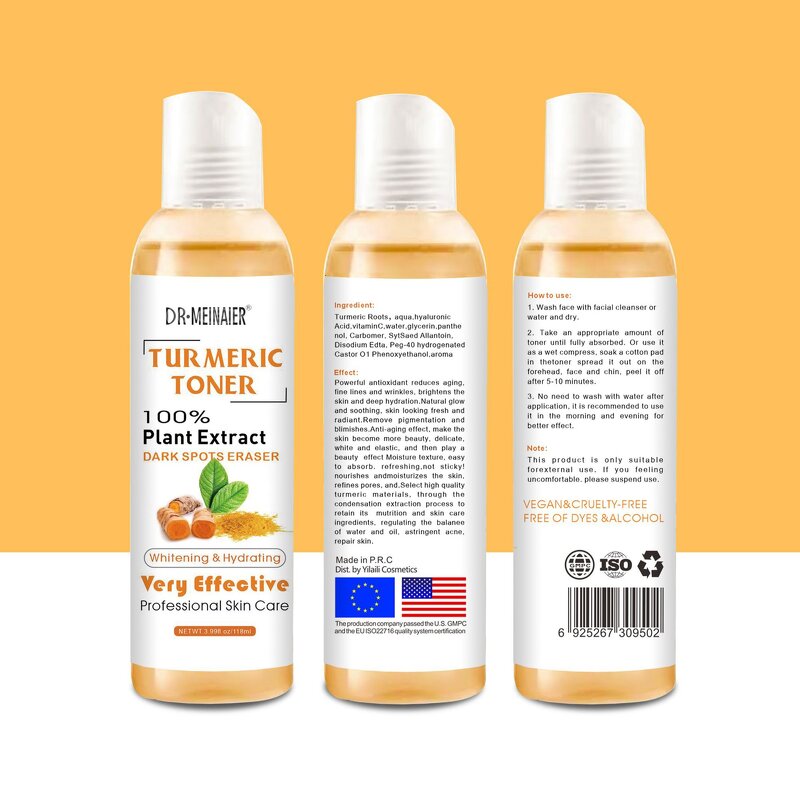 Turmeric Water Toner Manufacturer - Whitening Anti-Acne Skincare Corrector