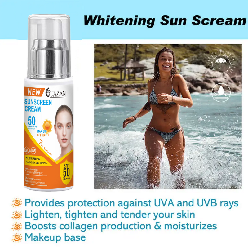 Vegan Herbal Sunscreen Lotion Manufacturer - Korean Mineral Nourishing Whitening Cream