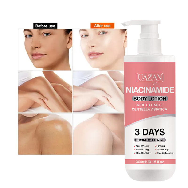 Vegan Body Lotion Manufacturer - Private Label with Rice Niacinamide & Centella Asiatica