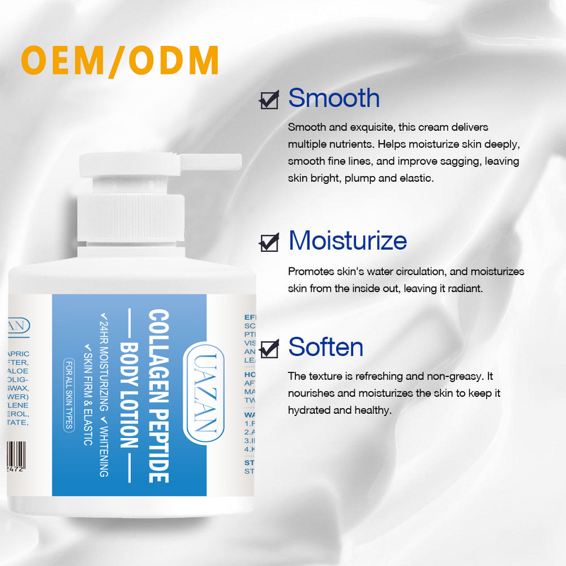 Collagen Peptide Body Lotion Manufacturer - Niacinamide & Glycerin for Skin Brightening