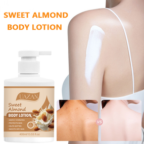 Sweet Almond Body Lotion Manufacturer - 400ml Organic Hydrating for Black Skin