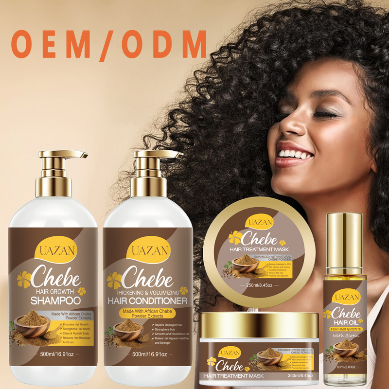Vegan Chebe Hair Care Set Manufacturer - Sulfate-Free Shampoo & Conditioner for Damaged Hair