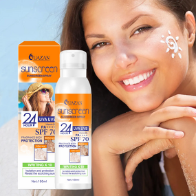 Organic Vegan Sunscreen SPF 70 Manufacturer - Whitening Long-lasting UVA UVB Sunblock Spray for Face & Body