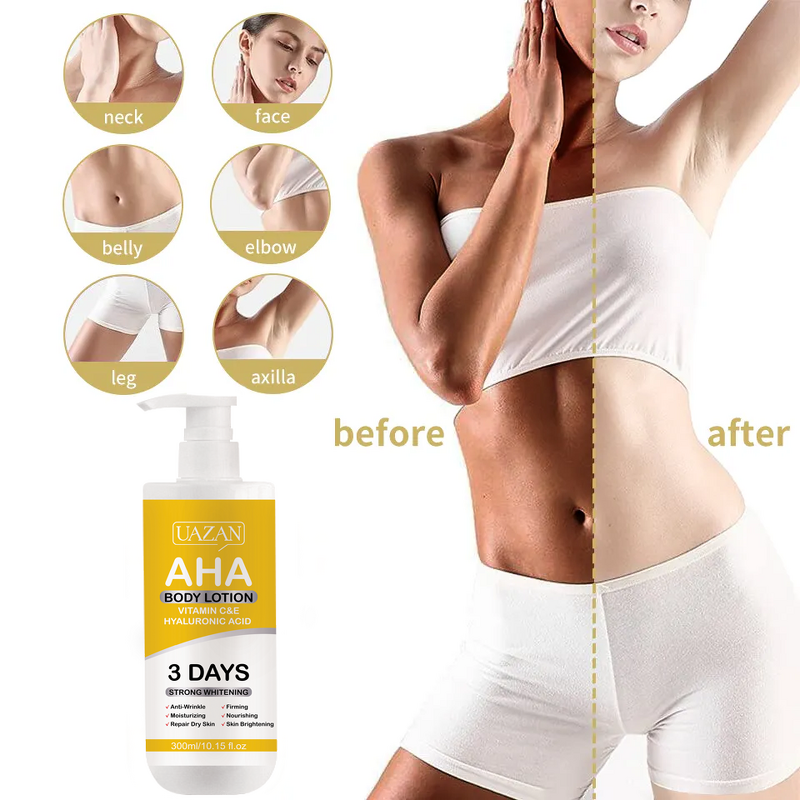 Organic Body Lotion Manufacturer - AHA Whitening & Vitamin C for Women