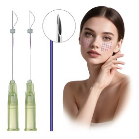 PDO Threads Manufacturer - 13mm Mono Lift Sharp Needle for Wrinkles Removal