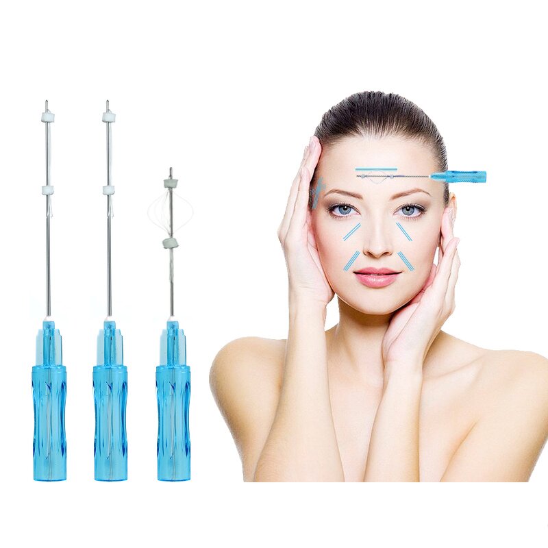 PLLA Threads Manufacturer - 23g 38mm for Nasolabial & Eye Wrinkles Removal