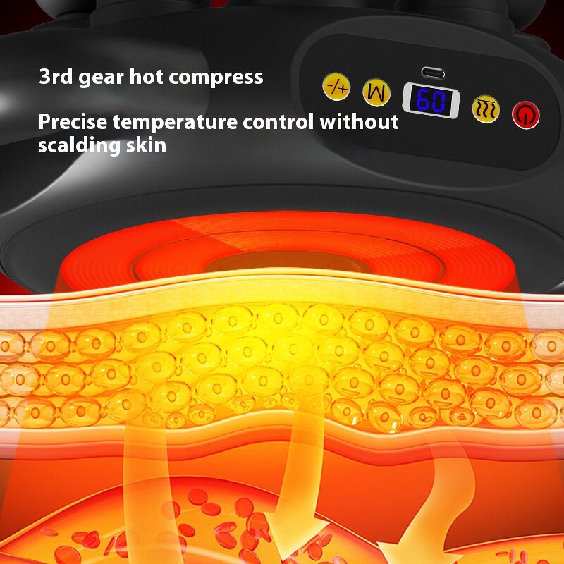 Massage Gun Manufacturer - Custom Professional with 8 Heads & Hot/Cold Therapy