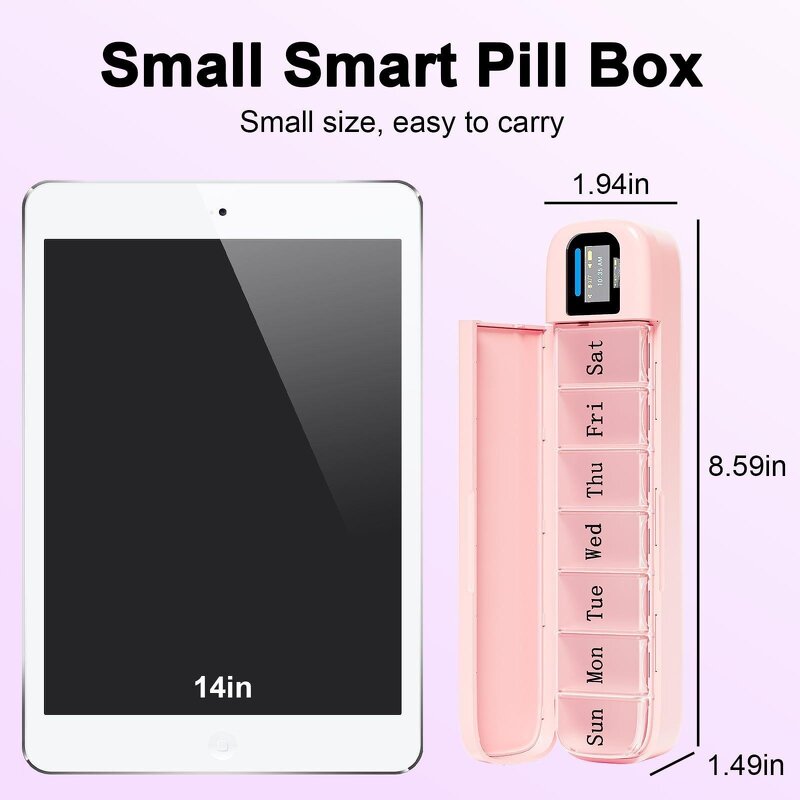 Smart Pill Organizer Manufacturer - 7-Day Alarm, Bluetooth APP for Elderly