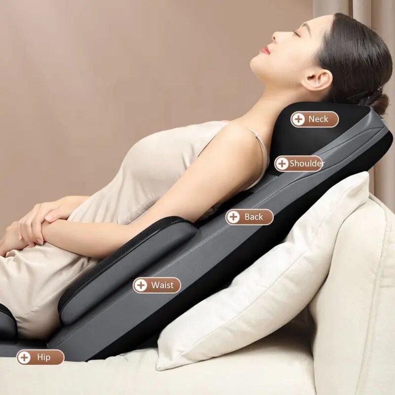 Portable Massage Cushion Manufacturer - 3D Knead Heat for Back, Neck, Waist & Car Seat