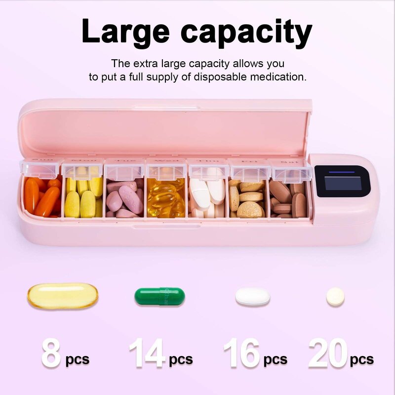Smart Pill Organizer Manufacturer - 7-Day Alarm, Bluetooth APP for Elderly