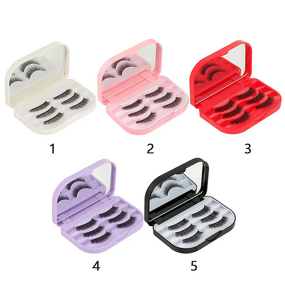 False Eyelashes Storage Box Manufacturer - 3 Layer Portable Organizer with Mirror