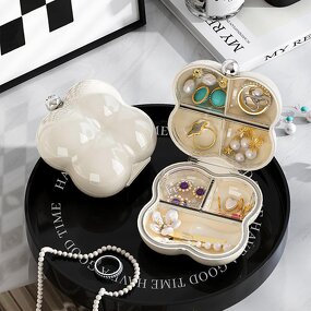 Stud Earrings Jewelry Box Manufacturer - Portable Marshmallow Style Travel Friendly