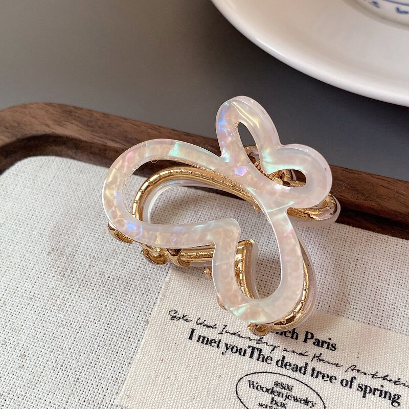 Hair Claws Manufacturer - Super Fairy Double Love Acetic Acid Floral Design