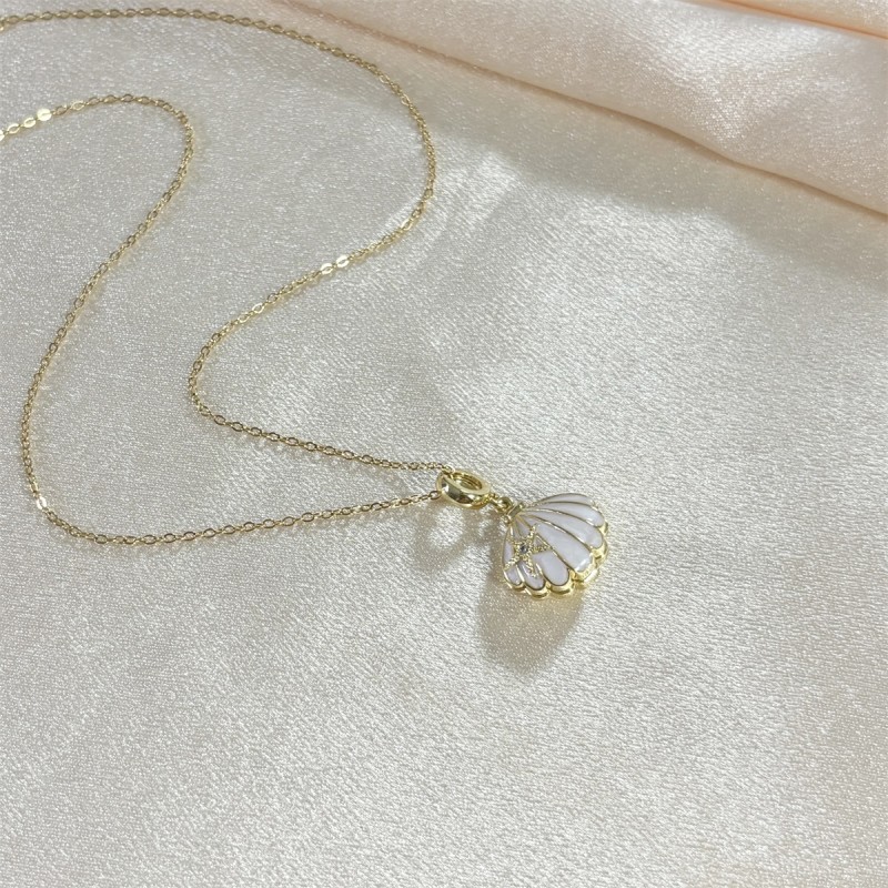 Stainless Steel Necklace Factory - OEM Ocean Series Brass Pendant for Women