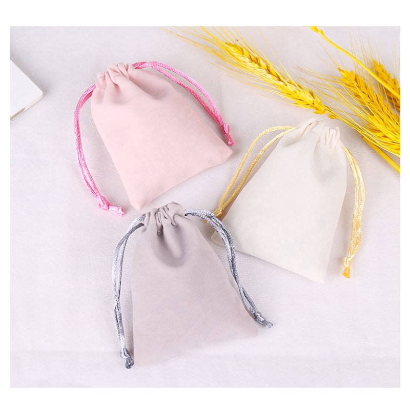 Drawstring Bag Factory - OEM Velvet Mobile Power Earphone Storage Bag