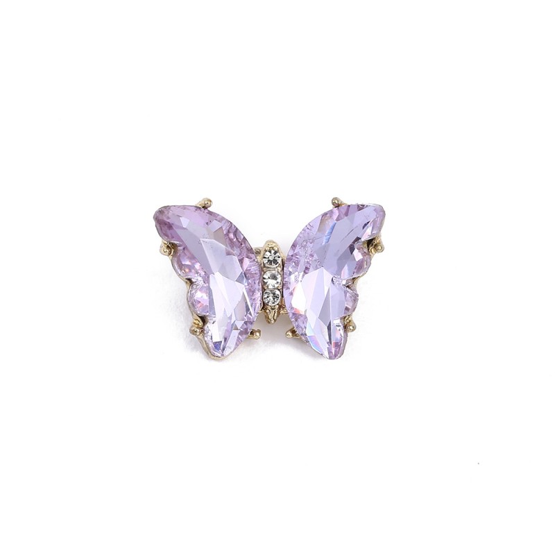 Butterfly Brooch Manufacturer - OEM Colorful Gemstone Diamond Encrusted Pin
