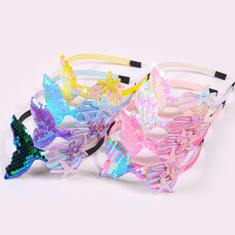 Mermaid Hairband Factory - OEM Shell Starfish Sequins Bling Headband