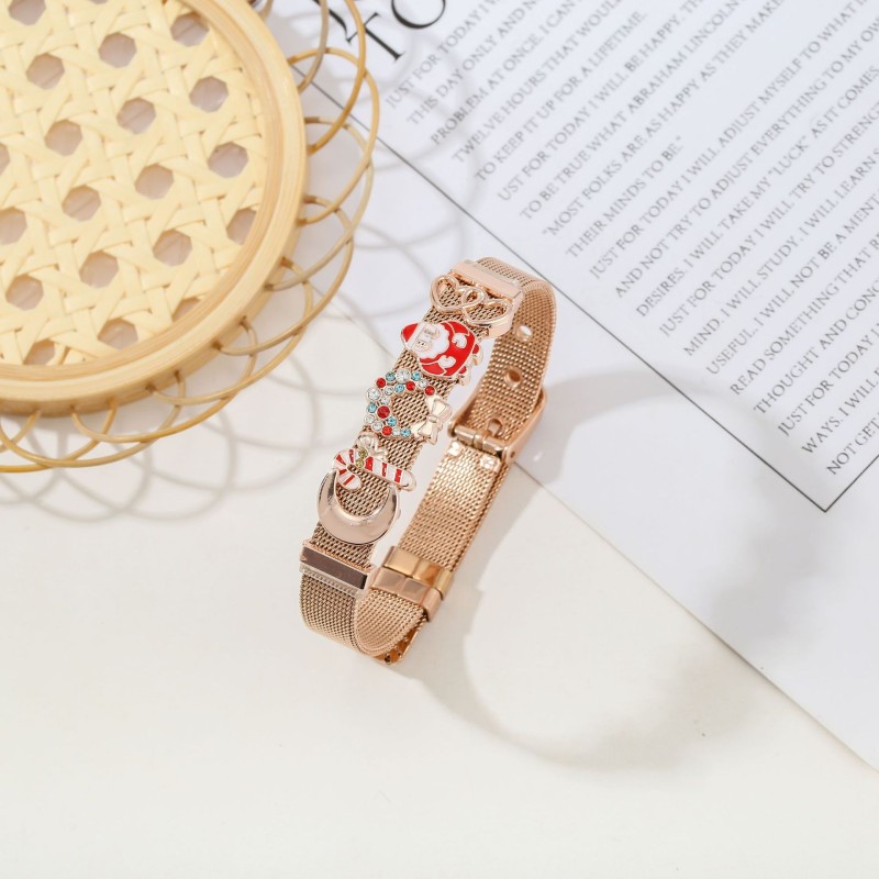 Stainless Steel Bangle Manufacturer - OEM New Year Christmas Gift Bracelet