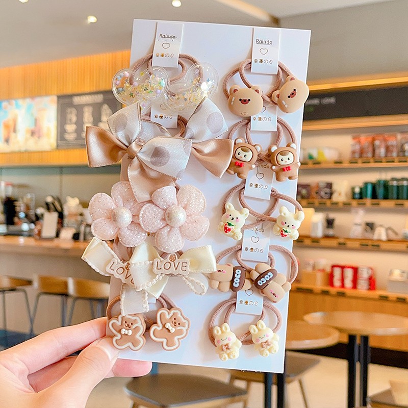 Hair Ties Factory - OEM 20pcs Soft Children's Elastic Hair Bands