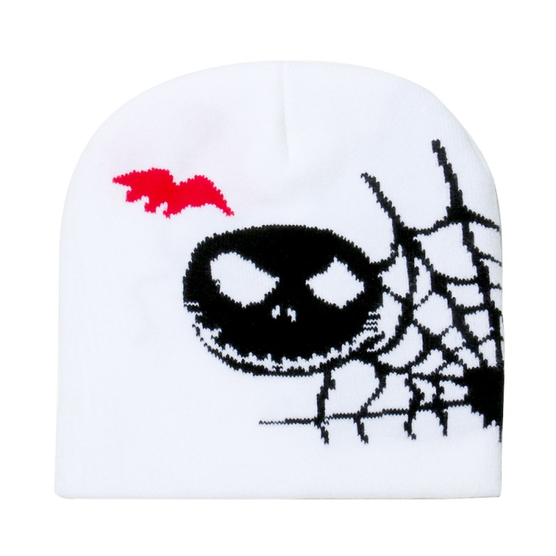 Knitted Hat Manufacturer - OEM Halloween Spider Bat Warm Hat for Women Men
