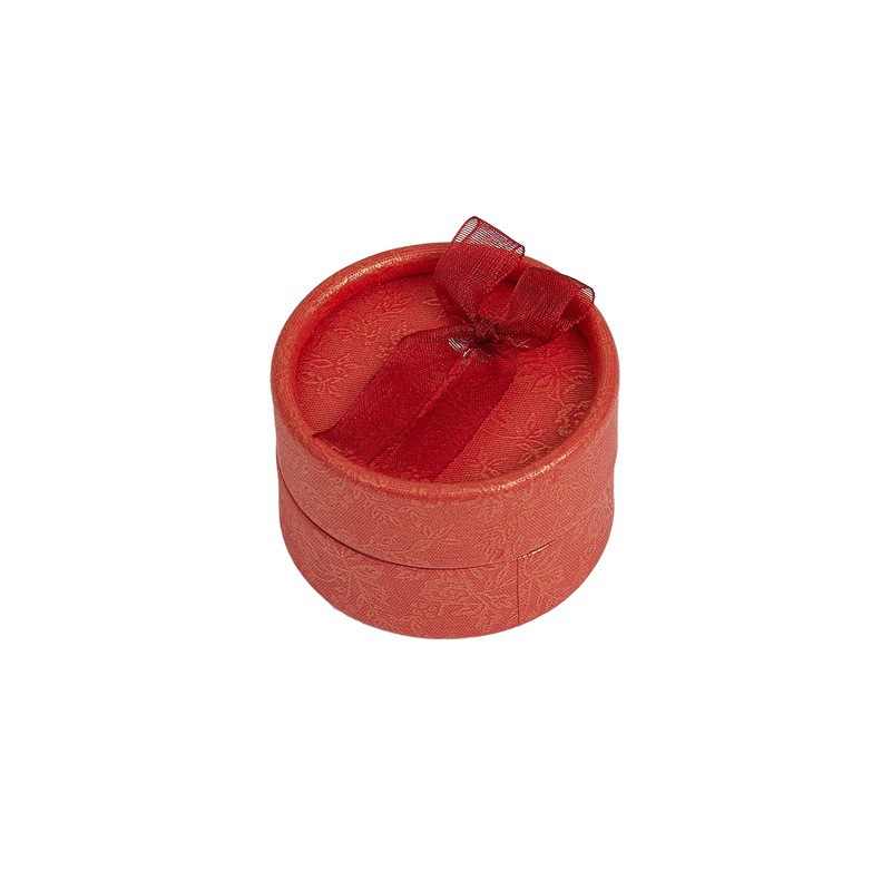 Jewelry Box Factory - OEM 5.5*5.5*3.5cm Bow Circular Ring Ear Stud Box