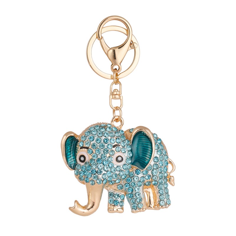 Elephant Keychain Manufacturer - OEM Cartoon Color Diamond Small Gift