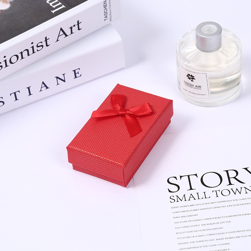 Jewelry Box Manufacturer - OEM 8*5*3cm Colorful Bow Sponge Packing Box