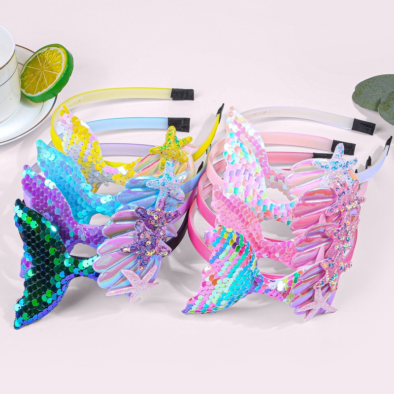 Mermaid Hairband Factory - OEM Shell Starfish Sequins Bling Headband