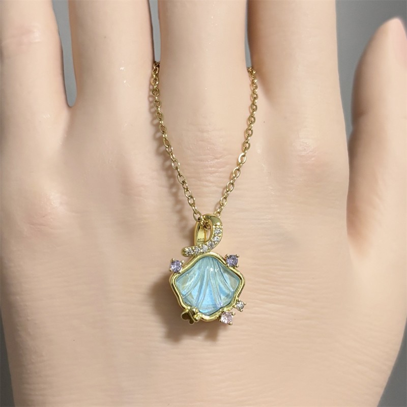 Stainless Steel Necklace Factory - OEM Rose Gold Pearl Pendant for Women