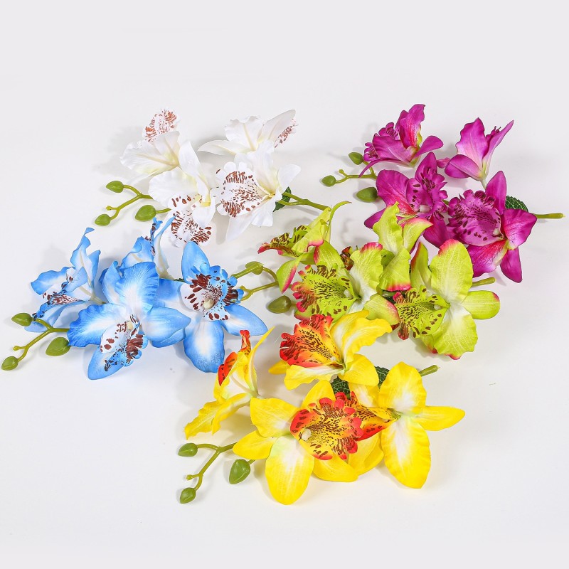 Orchid Hairpin Manufacturer - OEM Plastic Side Bangs Hairclip for Holiday