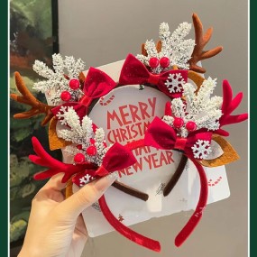 Christmas Hair Band Factory - OEM Antler Elk Headwear Holiday Accessories