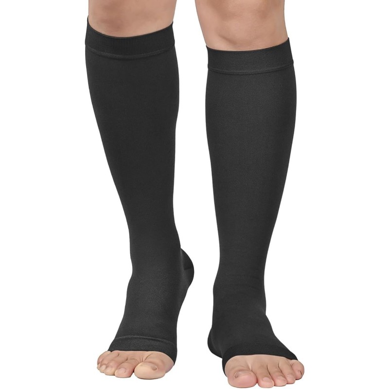 Compression Socks Manufacturer - OEM Open Toe Sports Calf Long Barrel Socks