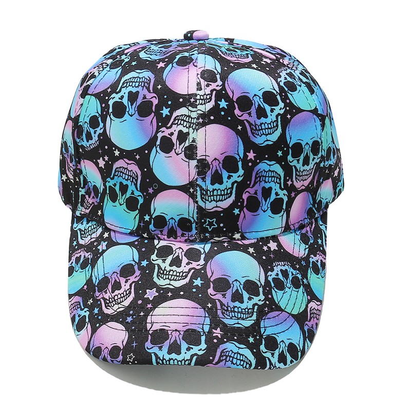 Baseball Cap Manufacturer - OEM Halloween Skull Pumpkin Pattern Cap