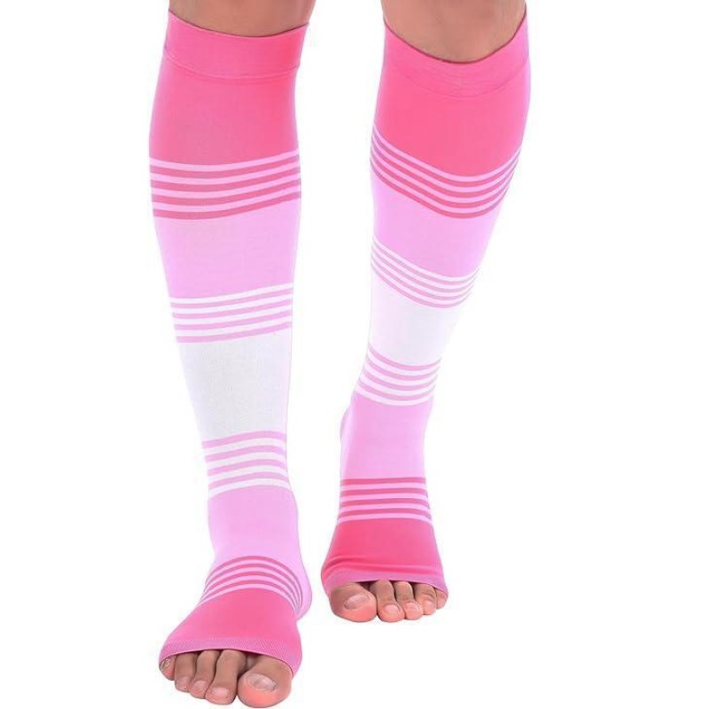 Compression Socks Manufacturer - OEM Open Toe Sports Calf Long Barrel Socks