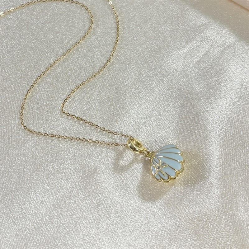 Stainless Steel Necklace Factory - OEM Ocean Series Brass Pendant for Women